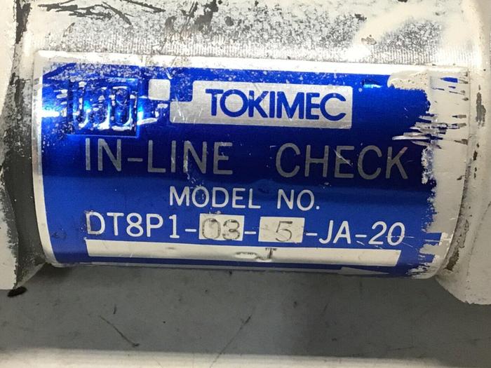 Used TOKIMEC Check Valve DT8P1-03-20-JA-20 #126636