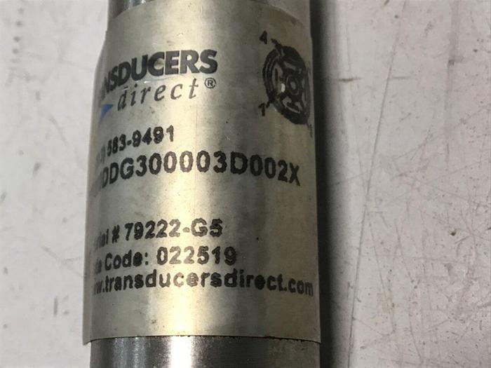 Used TRANSDUCERS DIRECT Transducer TD1000DDG300003D002X Used