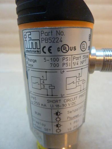 IFM Pressure Switch PB5224 #22824