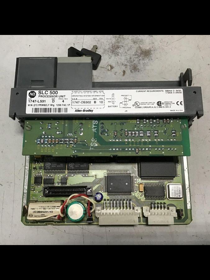 Used ALLEN BRADLEY 5/03 Processor Unit 1747-L531 SER D USED