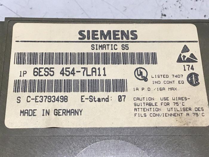 Used SIEMENS Digital Output 6ES5 454-7LA11 #137066