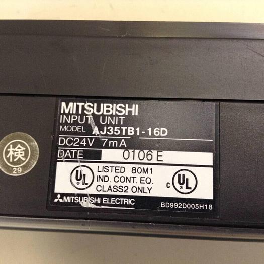 Used MITSUBISHI Input Unit AJ35TB1-16D #83612