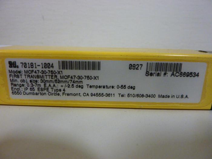 Used STI Light Curtain Transmitter MCF47-30-750-X1 #57706