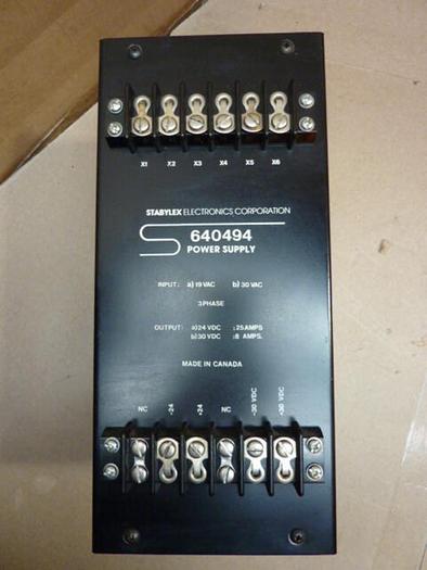 Used STABYLEX Power Supply 640494 #29897