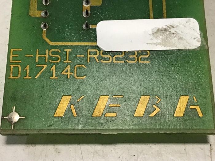 Used KEBA Circuit Board E-HSI-RS232 D1714C #135077