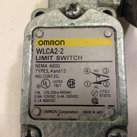 Used OMRON Limit Switch WLCA2-2 #72854