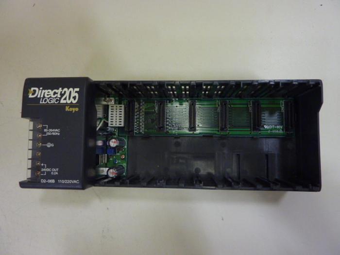 Used KOYO Direct Logic 6 Slot Rack D2-06B #55900