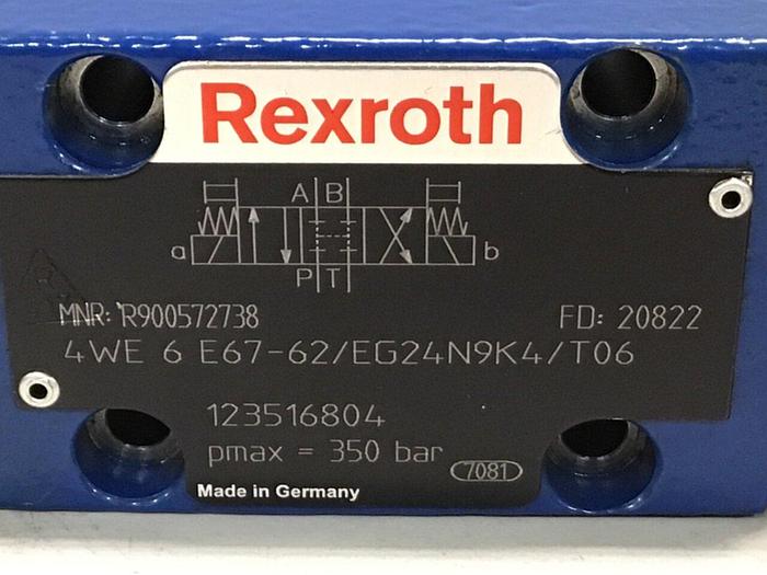 Used REXROTH Valve 4WE6E6762EG24N9K4T06 USED