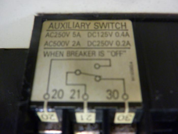 Used FUJI ELECTRIC 100 Amp Circuit Breaker SA103H-100 #46828