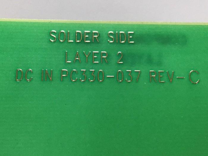 Used VAN DORN DC Input Board 330037 PC330-037 Used