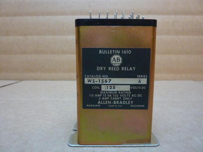 Used ALLEN BRADLEY Dry Reed Relay WS-1567 SER A #27725