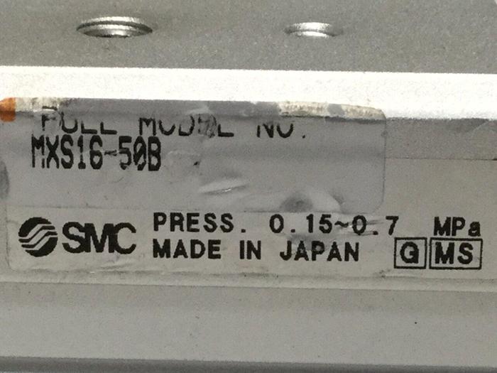 Used SMC Cylinder Slide Table MXS16-50B #104834