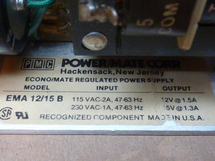 Used POWER MATE Power Supply EMA 12/15B #32728