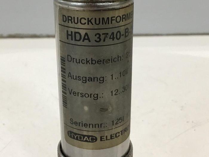 Used HYDAC Pressure Transducer HDA3740-B-250-125 #126596