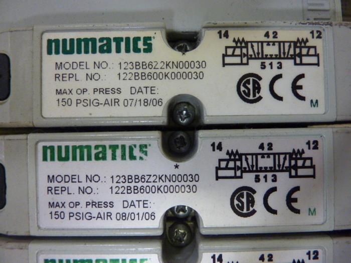 Used NUMATICS Manifold & Valves 239-1175 #52986