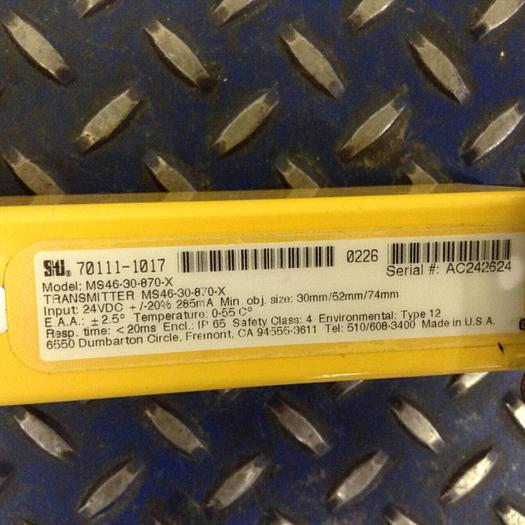 Used STI Light Curtain Transmitter MS46-30-870-X Used