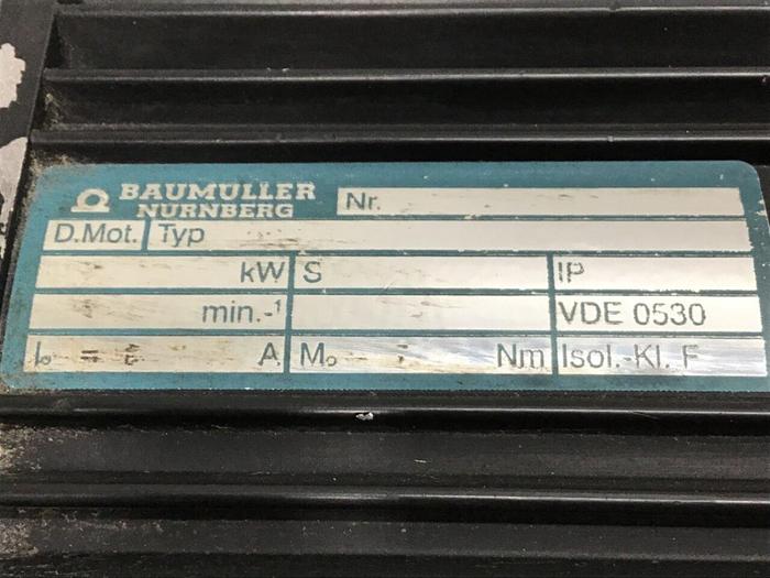 Used BAUMULLER Servo Motor DSG 56-M Used