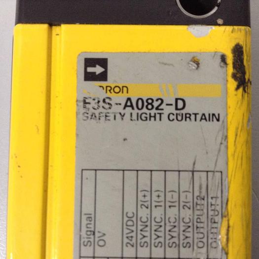 Used OMRON Safety Light Curtain F3S-A082-D #90217