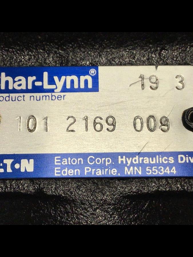 Used CHAR LYNN Die Height Hydraulic Motor 101 2169 009 Used