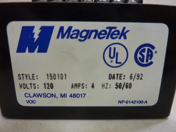 Used MAGNETEK Temperature Protection Control 150101 #67519