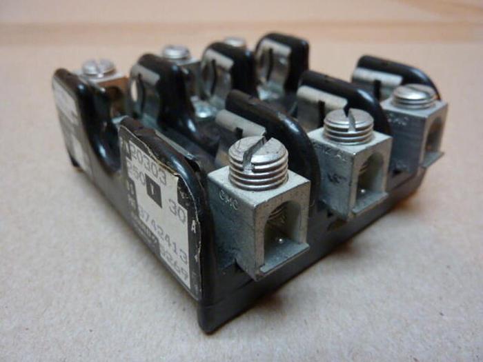 Used GOULD 30 Amp Fuse Holder 20303 #30087