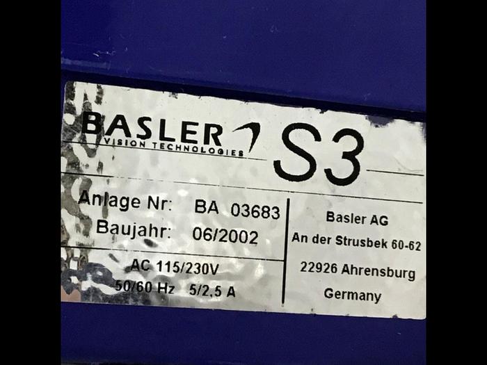 Used BASLER VISION TECHNOLOGIES Scanner BA03683 #122043