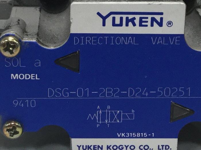 Used YUKEN Directional Valve DSG-01-2B2-D24-50251 #105749