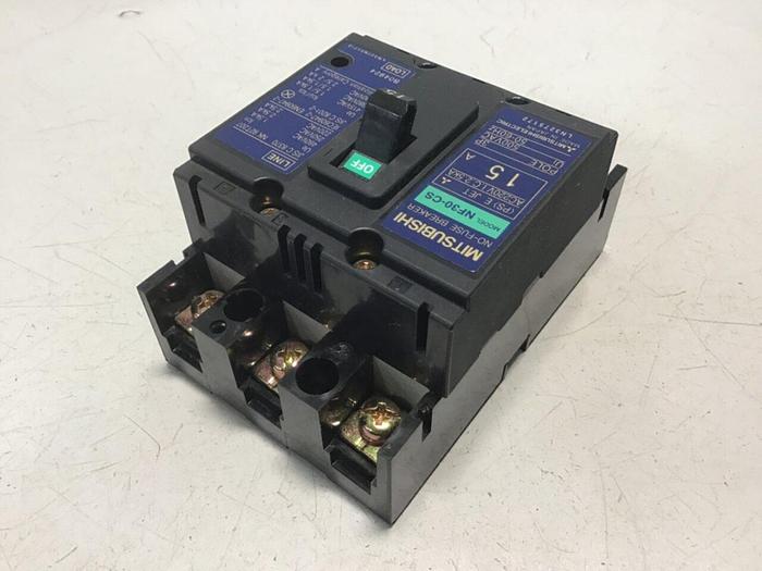 MITSUBISHI 15 Amp Circuit Breaker NF30-CS-15 #124883