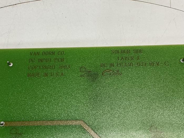 Used VAN DORN 330037 REV-C