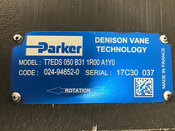 Used PARKER T7EDS 050 B31 1R00 A1Y0 Pump Used #145753