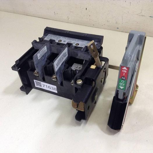 Used ALLEN BRADLEY 30 Amp Disconnect Switch 1494V-DS30 SER A #71638