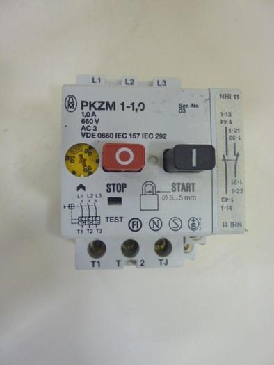 Used MOELLER Manual Motor Starter PKZM1-1,0 #63580