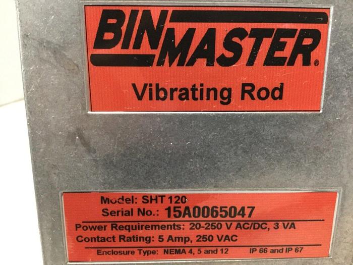Used BIN MASTER Vibrating Rod SHT120 #111180