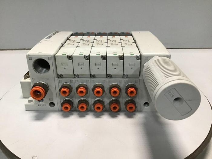 Used SMC Pneumatic Valve & Manifold VV5QC41-0503TFD #115106