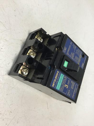 Used MITSUBISHI 3 Amp Circuit Breaker NF30-CS-3 #119794