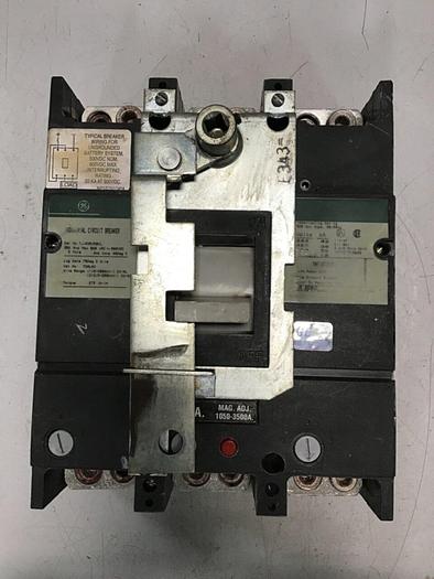 Used GENERAL ELECTRIC 350 Amp Breaker w/Switch TJJ436350WL / DISCONNECT #138659