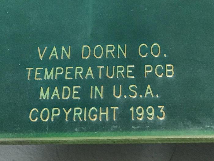 Used VAN DORN Temperature Circuit Board PC330-021 330-021 Used