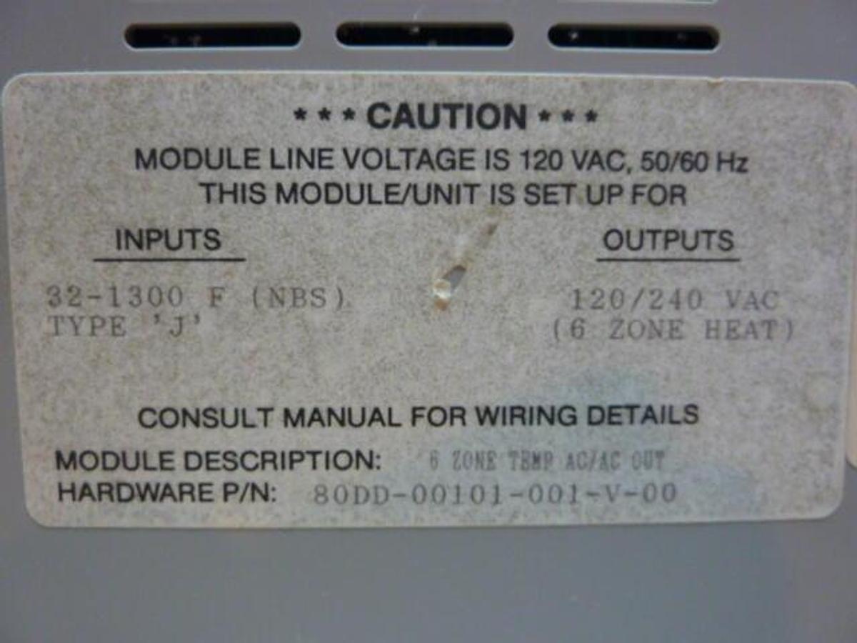 Used BARBER COLMAN Temperature Module 80DD-00101-001-V-00 #5505