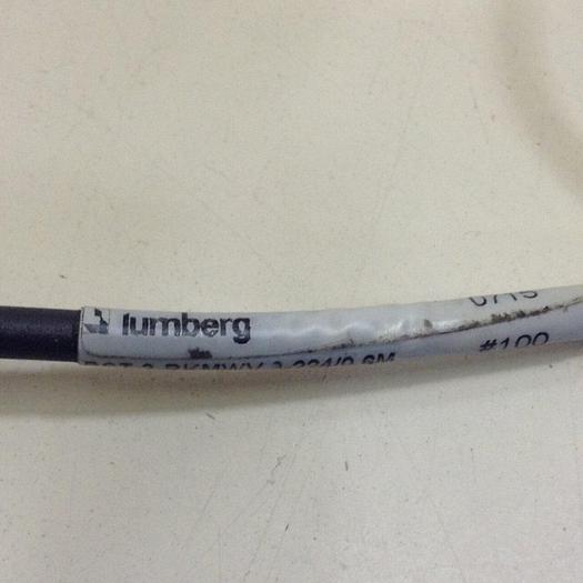 Used LUMBERG Double Ended Cordset RST 3-RKMWV 3-224/0.6M #79810