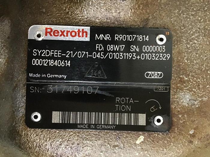 Used REXROTH Pump SY2DFEE2107104501031193+01032329 Used