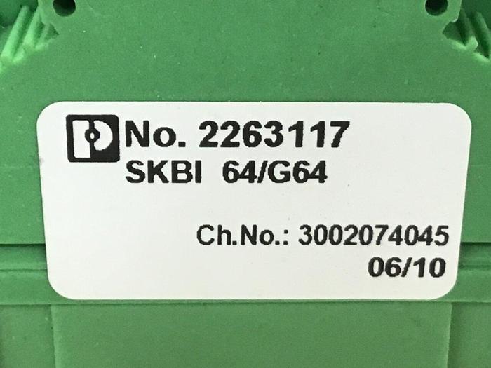 Used PHOENIX CONTACT Plug in Card Holder SKBI64/G64 #134185