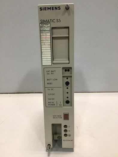 Used SIEMENS Power Supply 6ES5 951-7LD12 #112133