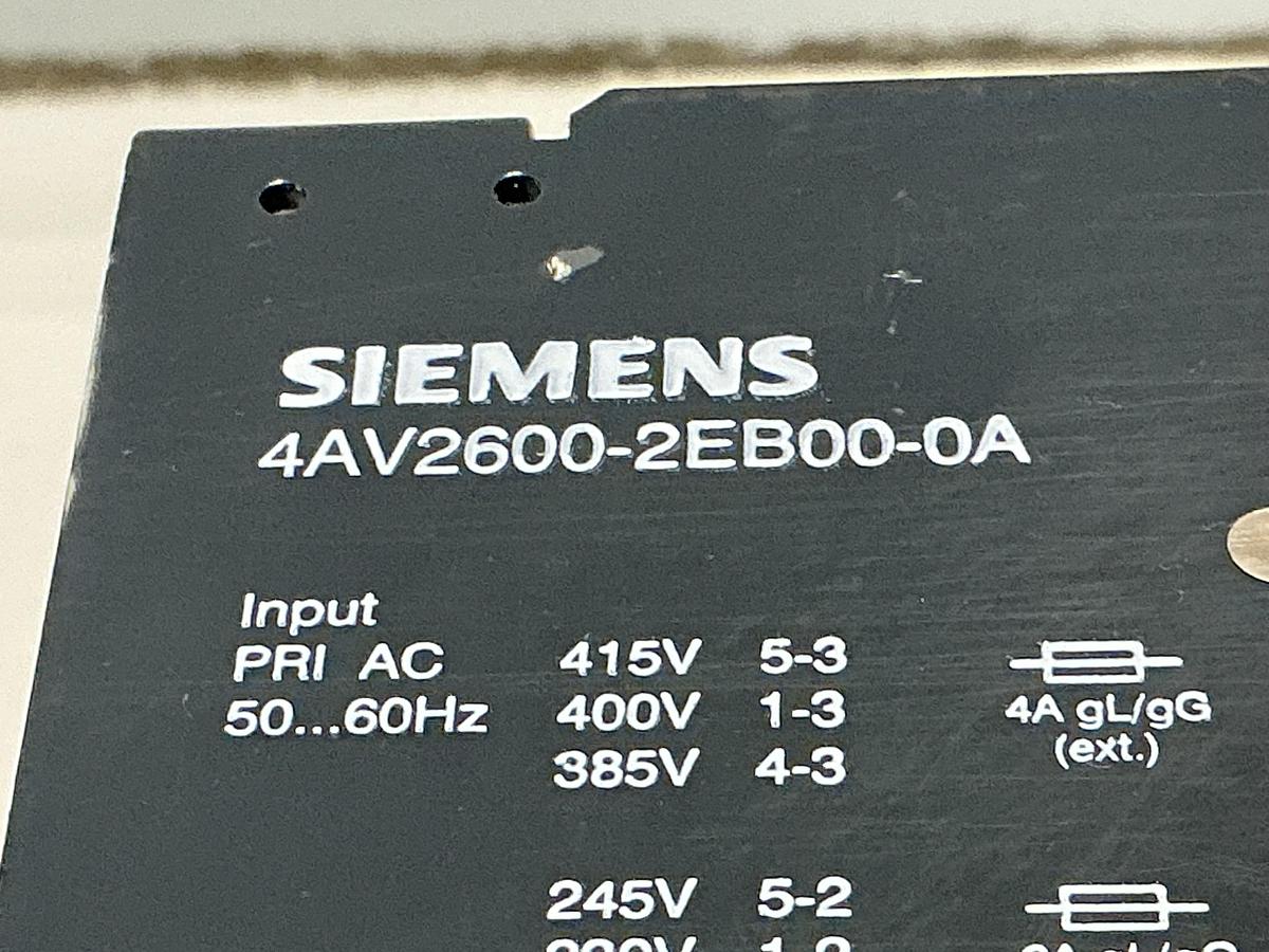 Used SIEMENS 4AV2600-2EB00-0A