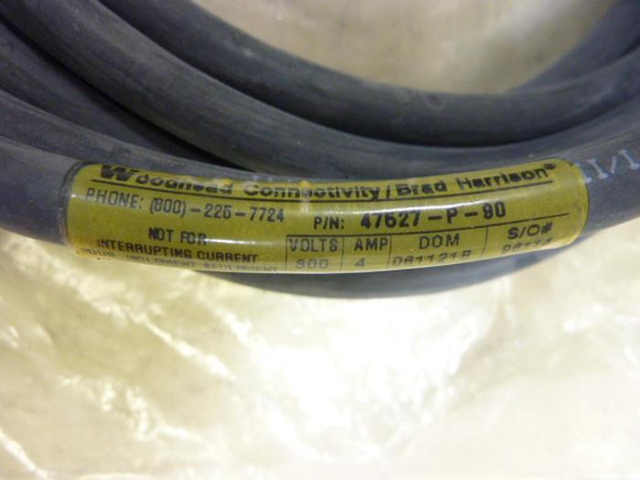 BRAD HARRISON / WOODHEAD Cable 47527-P-90 #44024