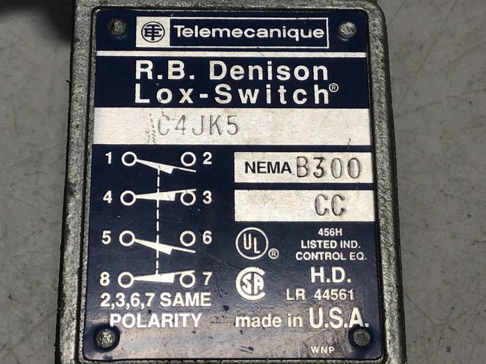 Used RB DENISON Limit Switch C4JK5 #122355