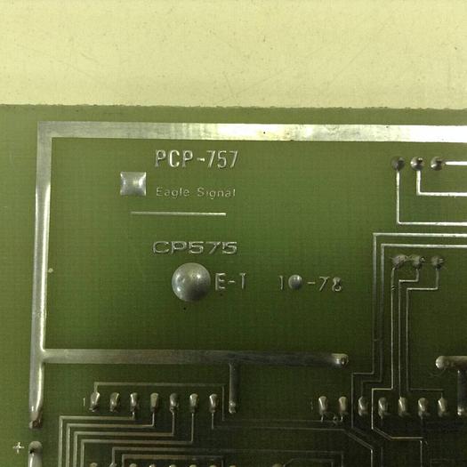 Used EAGLE SIGNAL Logic Card PCP-757 #78337