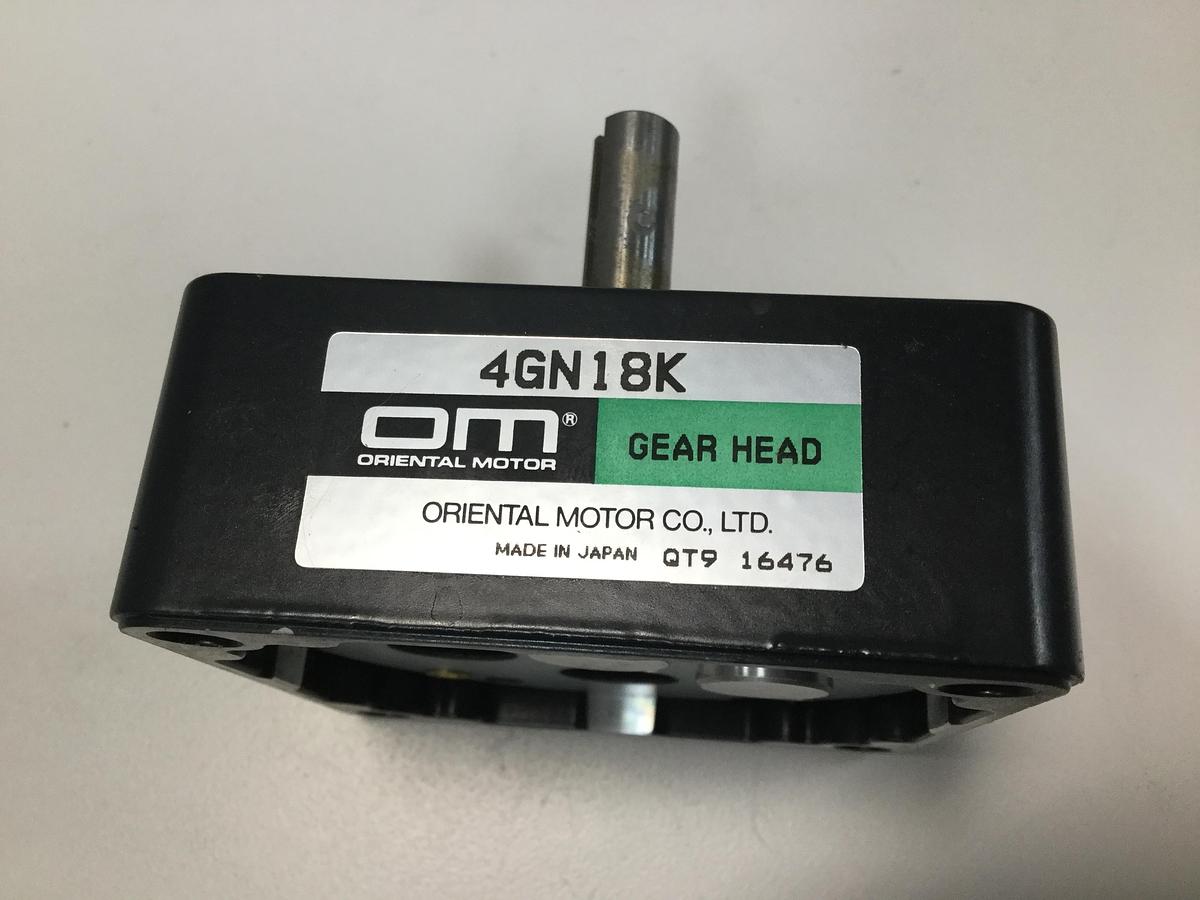 Used ORIENTAL MOTOR Gear Head 4GN18K Used