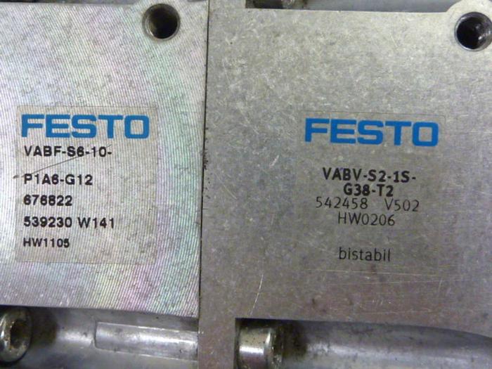 Used FESTO Control Block w/ Valves CPX-EPL-EV #60714