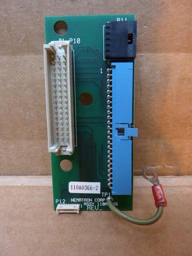 Used NEMATRON CORP Circuit Board 110A0366-2 Used