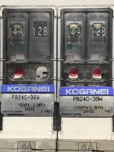 Used KOGANEI Manifold w/ Valves PBM5P-3W #104866